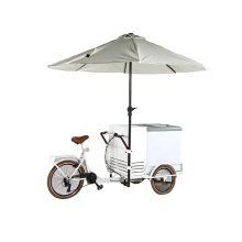 Tricycle ice cream display car manual ice cream display cabinet manpower car